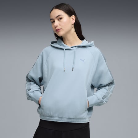 Puma HER Oversized Hoodie Kadın Mavi Sweatshirt 69188647