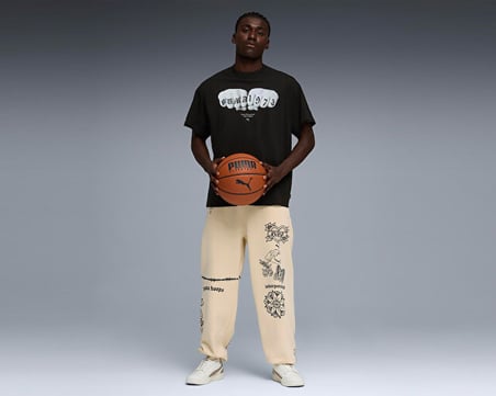 Puma Swish N  ink Tee ı Erkek Basketbol Tişörtü 63465801 Siyah