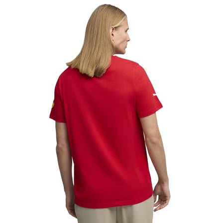 Ferrari Tonal Shield Erkek Kırmızı Günlük Stil T-Shirt 63531102