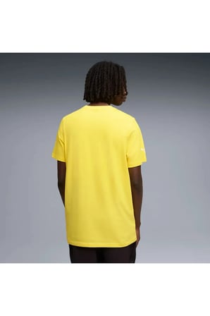 Ferrari Tonal Shield Tee Sarı Erkek T-Shirt