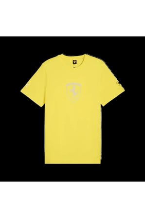 Ferrari Tonal Shield Tee Sarı Erkek T-Shirt