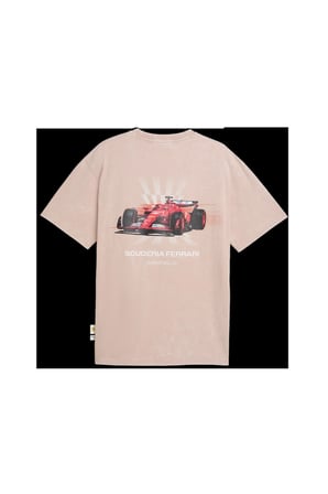 Ferrari Car Graphic Tee II Rose Latte Pembe Erkek T-Shirt & Polo