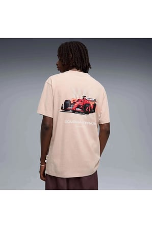 Ferrari Car Graphic Tee II Rose Latte Pembe Erkek T-Shirt & Polo