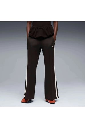 T7 Relaxed Flared Pants Kadın Siyah Eşofman Altı