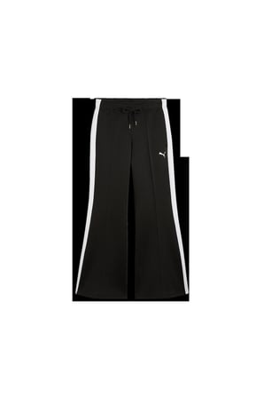T7 Relaxed Flared Pants Kadın Siyah Eşofman Altı
