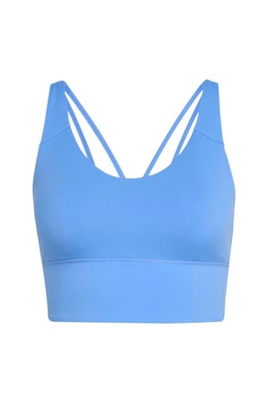 adidas W 3SS ESS MS Kadın  Mavi  Sporcu Sütyeni HZ0873