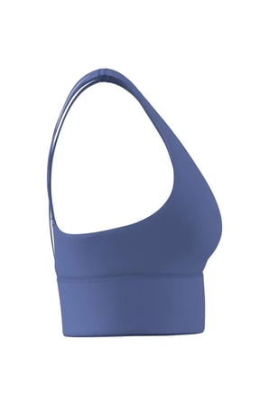 adidas W 3SS ESS MS Kadın  Mavi  Sporcu Sütyeni HZ0873