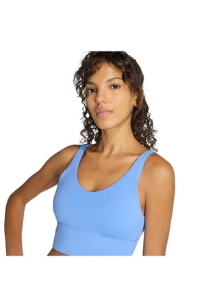 adidas W 3SS ESS MS Kadın  Mavi  Sporcu Sütyeni HZ0873