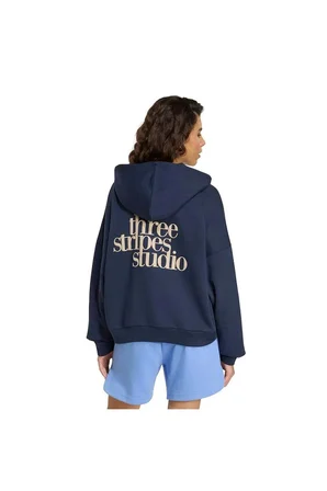 adidas W 3SS FL HD2 Kadın  Mavi  Sweatshirt HZ0856