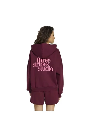 adidas W 3SS FL HD2 Kadın  Bordo  Sweatshirt HZ0855
