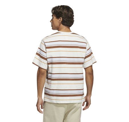 KX1267-E adidas Strıpe Tee Erkek T-Shirt Krem