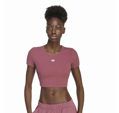 KT4756-K adidas Ess Rıb Tee Kadın T-Shirt Bordo