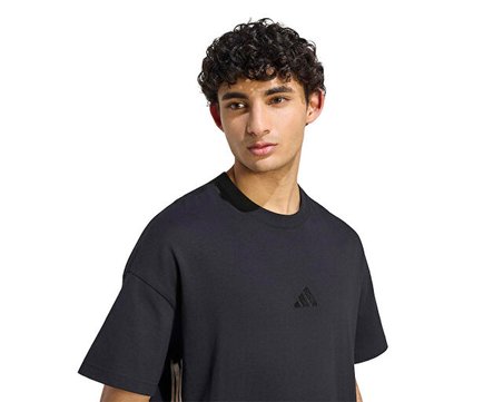 Adidas M AK 3S TEE LO Erkek Günlük Tişört KF2428 Siyah