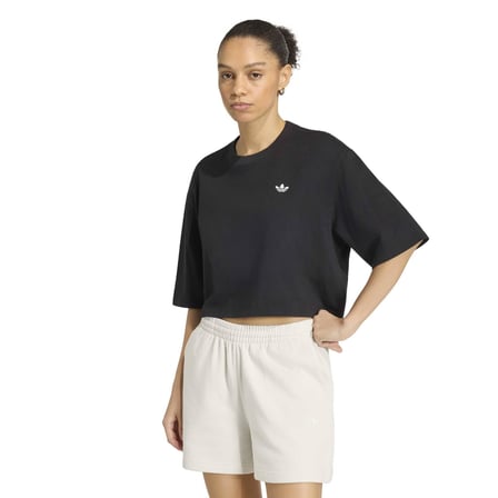 KQ6692-K adidas Ess Crop Tee Kadın T-Shirt Siyah
