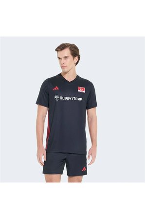 adidas Erkek  Siyah  Forma CUQuickset SS M TVF KM7473
