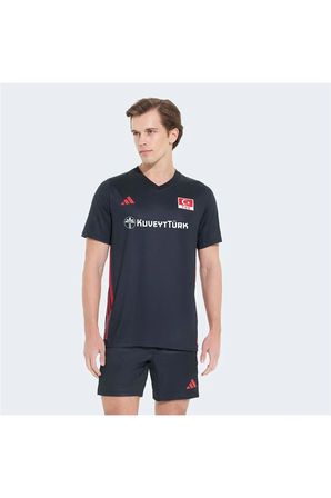 adidas Erkek  Siyah  Forma CUQuickset SS M TVF KM7473