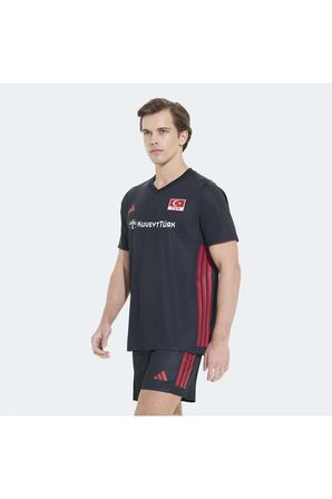 adidas Erkek  Siyah  Forma CUQuickset SS M TVF KM7473