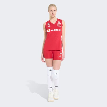 adidas Türkiye Voleybol Milli Takımı Kadın Voleybol Kırmızı Tayt
