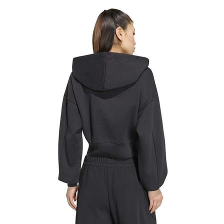 KF6245-K adidas W Sl+ Fl Fz Hd Kadın Sweatshirt Siyah
