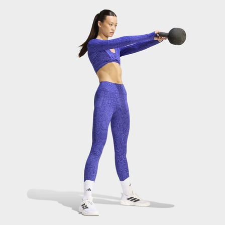 adidas KT4022 PrimeLft LS AOP Kadın Tişört