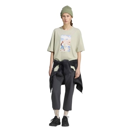 KS2523-K adidas W Paths G T Kadın T-Shirt Yeşil