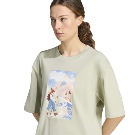KS2523-K adidas W Paths G T Kadın T-Shirt Yeşil