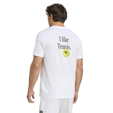 Graphic Erkek Beyaz Tenis T-Shirt KR2331