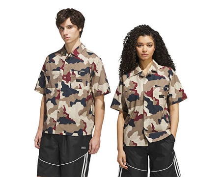 Adidas FSBUTTON UP Unisex Günlük Gömlek KS4328 Haki