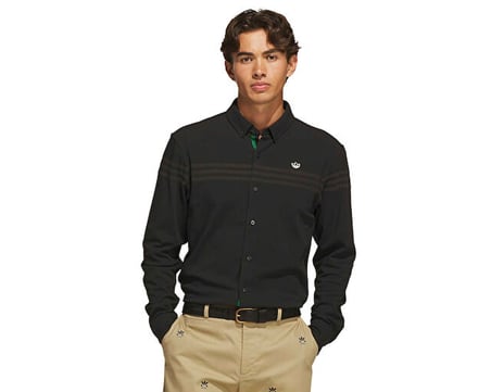 Adidas S LS Button Up Erkek Günlük Gömlek KR5432 Siyah