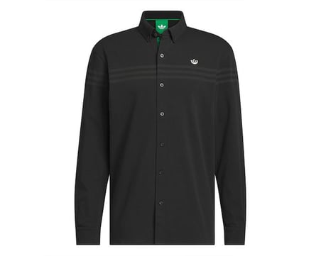 Adidas S LS Button Up Erkek Günlük Gömlek KR5432 Siyah