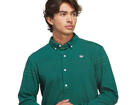 Adidas S LS Button Up Erkek Günlük Gömlek KR5431 Yeşil