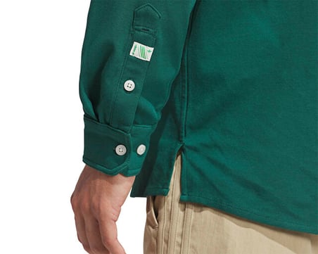 Adidas S LS Button Up Erkek Günlük Gömlek KR5431 Yeşil