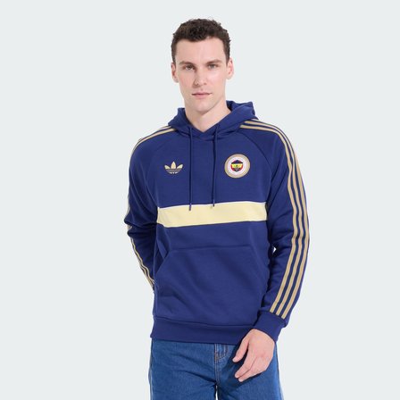 adidas HZ1021 FEN OG2 HD Fenerbahçe Originals Kapşonlu Eşofman Üstü