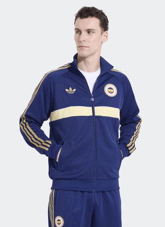 Adidas HZ1020 FEN OG2 TT Lacivert Erkek Zip Ceket