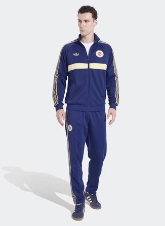 Adidas HZ1020 FEN OG2 TT Lacivert Erkek Zip Ceket