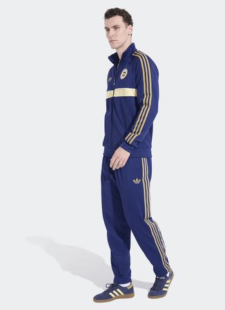 Adidas HZ1020 FEN OG2 TT Lacivert Erkek Zip Ceket