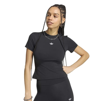 KV9146-K adidas Ess Pes Ss Kadın T-Shirt Siyah