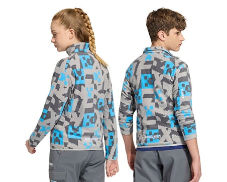 Adidas K MINECRAFT TERREX FZ FLE Çocuk Günlük Ceket KD8747 Gri