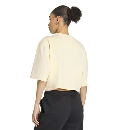 KR3594-K adidas Ess Crop Tee Kadın T-Shirt Sarı