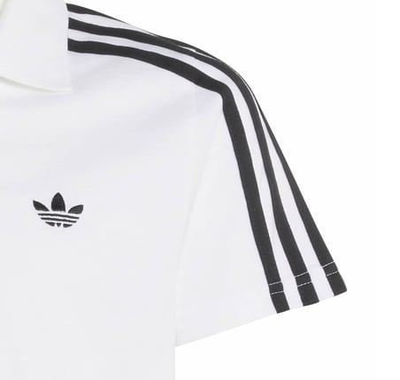 HZ9580-C adidas 3S Polo Tee Çocuk T-Shirt Beyaz