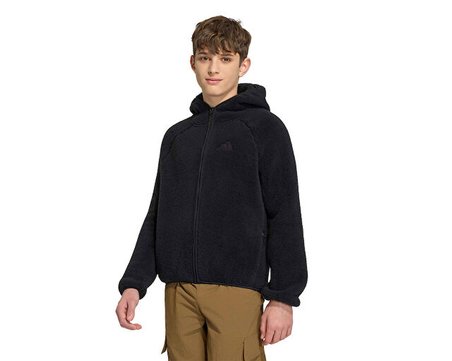 Adidas K TERREX XPL FZ HO FLE Çocuk Günlük Polar Ceket KD8748 Siyah
