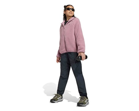 Adidas K TERREX XPL FZ HO FLE Çocuk Günlük Polar Ceket KG7691 Mor