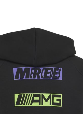 Adidas Siyah Erkek Çocuk Desenli Sweatshirt KR9687 MER LON HOOD Y