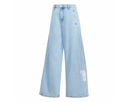 Adidas ADIBREAK MID-RISE WIDE-LEG DENIM PANT Kadın Günlük Pantolon KT2651 Mavi