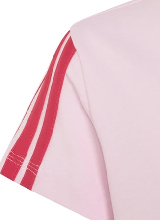 Adidas Pembe Kız Çocuk Bisiklet Yaka T-Shirt KQ9039 JG 3S TEE 160