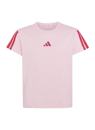 Adidas Pembe Kız Çocuk Bisiklet Yaka T-Shirt KQ9039 JG 3S TEE 160