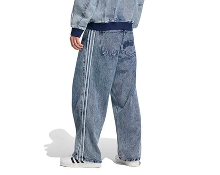Adidas SST DENIM JEANS STRAIGHT LEG Erkek Günlük Pantolon KQ8853 Mavi
