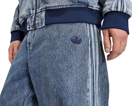 Adidas SST DENIM JEANS STRAIGHT LEG Erkek Günlük Pantolon KQ8853 Mavi