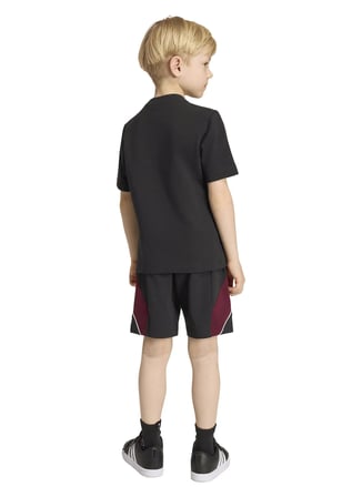 Adidas Siyah Erkek Çocuk Desenli Şort Takım KG6139 LK MRVL SM TSET