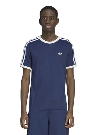 Adidas KS7448 3S TEE STR Mavi Bisiklet Yaka Dar Düz Erkek T-Shirt